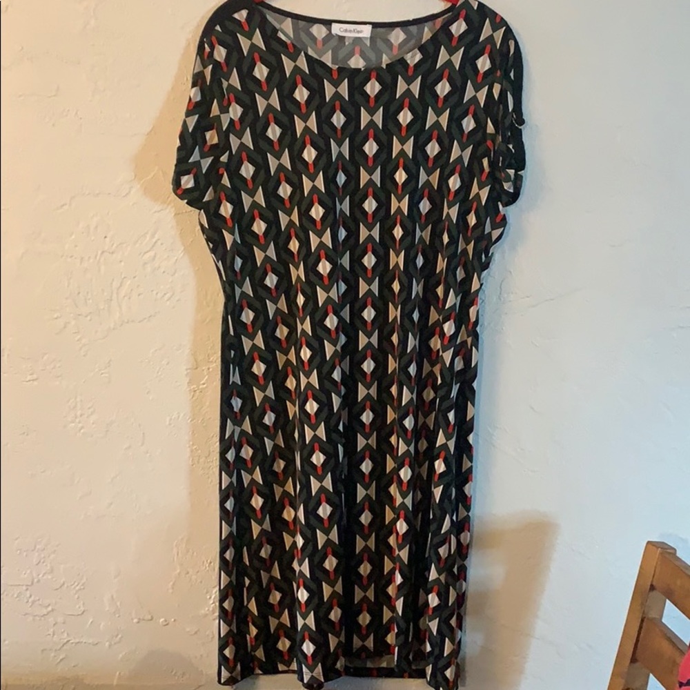 Calvin Klein dress multi color